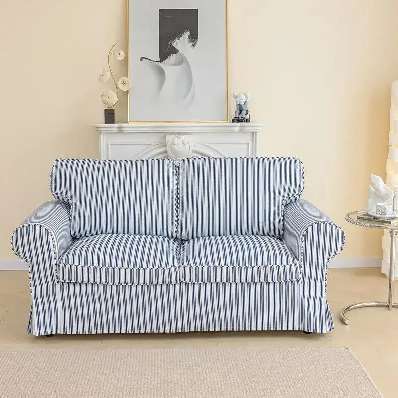 Garden small apartment fabric sofa ins wind B & B photography photo double sofa