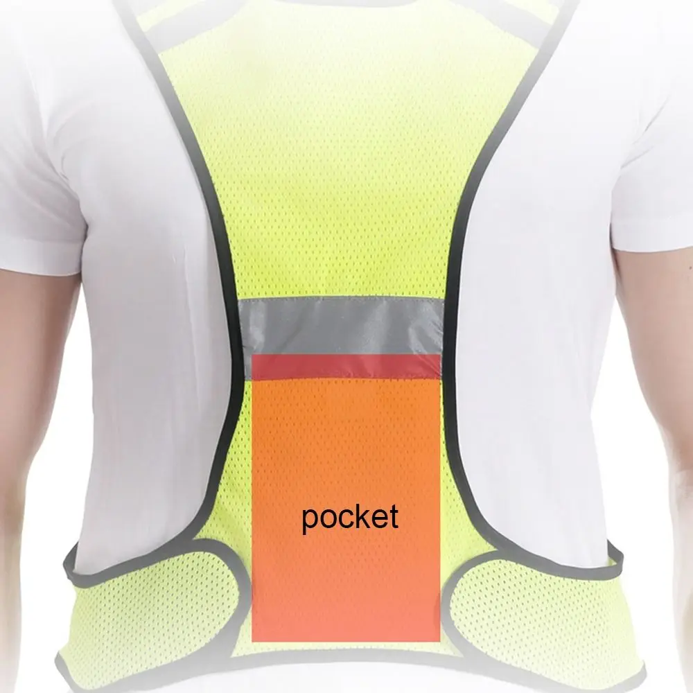 

High Visibility Reflective Safety Vest Wear Resistant Fashion Motorcycle Riding Waistcoat Comfortable Breathable