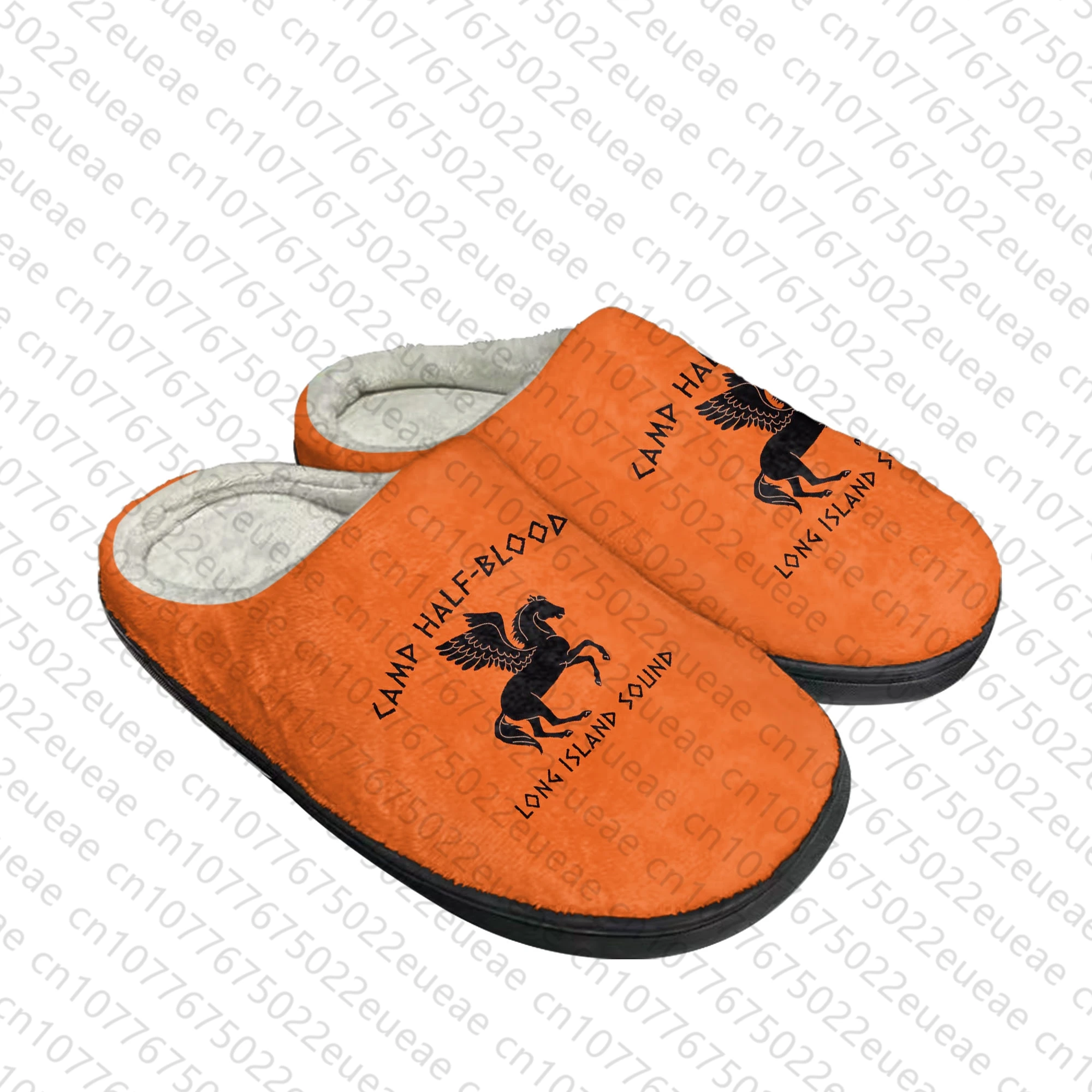 Camp Half Blood Percy Jackson Home Cotton Slippers Mens Womens Plush Bedroom Casual Keep Warm Shoes Indoor Customized Shoe