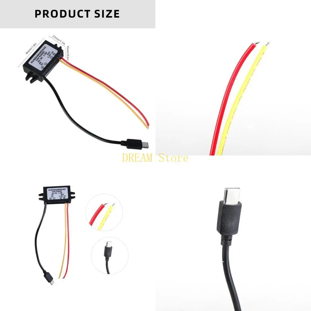 

USB C 5V2A to 1.5V1A Voltages Converters Bucked Module Power Adapter for Clocks best sale