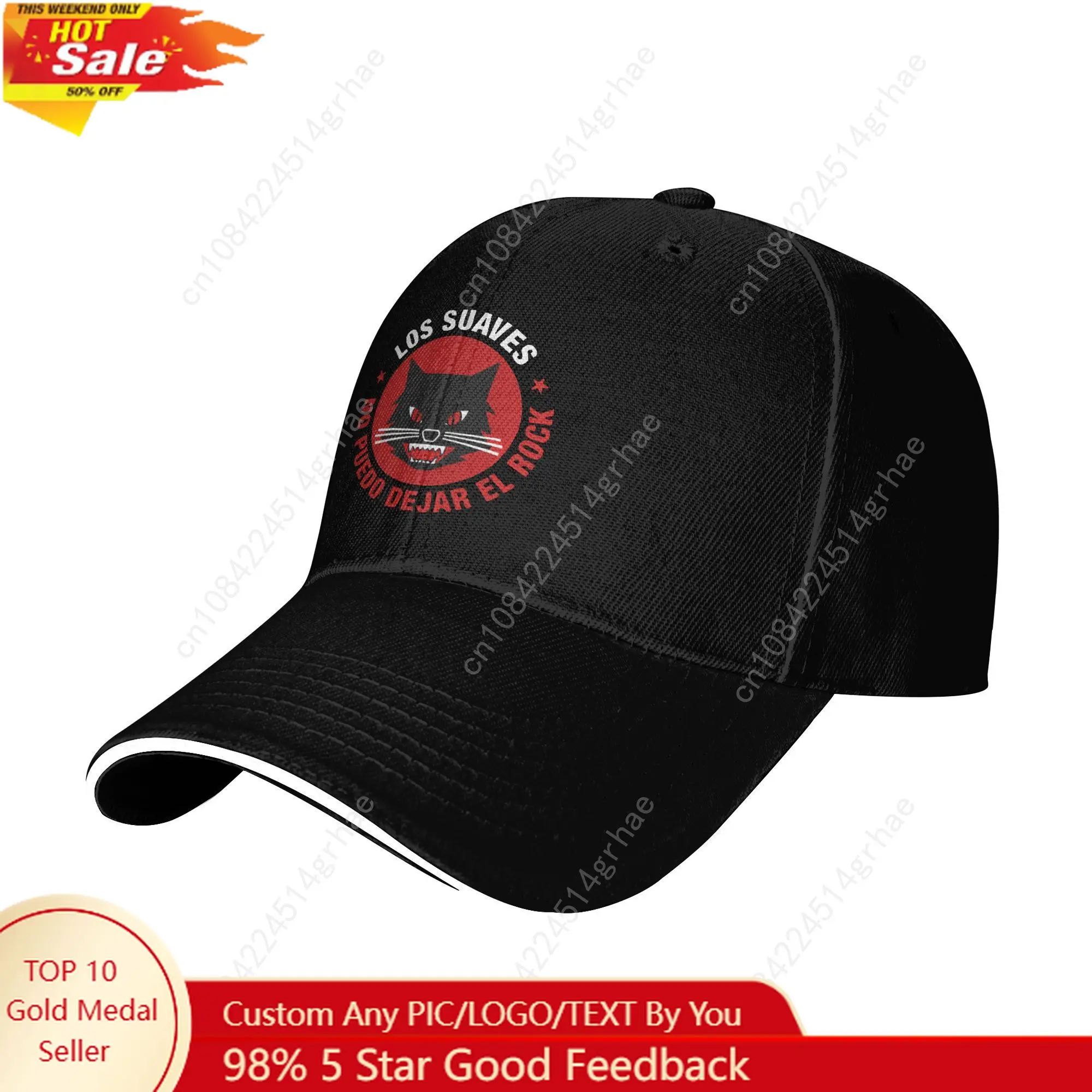 

Heavy Metal Los Suaves Band Baseball Cap Casual No Puedo Dejar el Rock Sandwich Cap for Men Women Polyester Sun Hat Sport