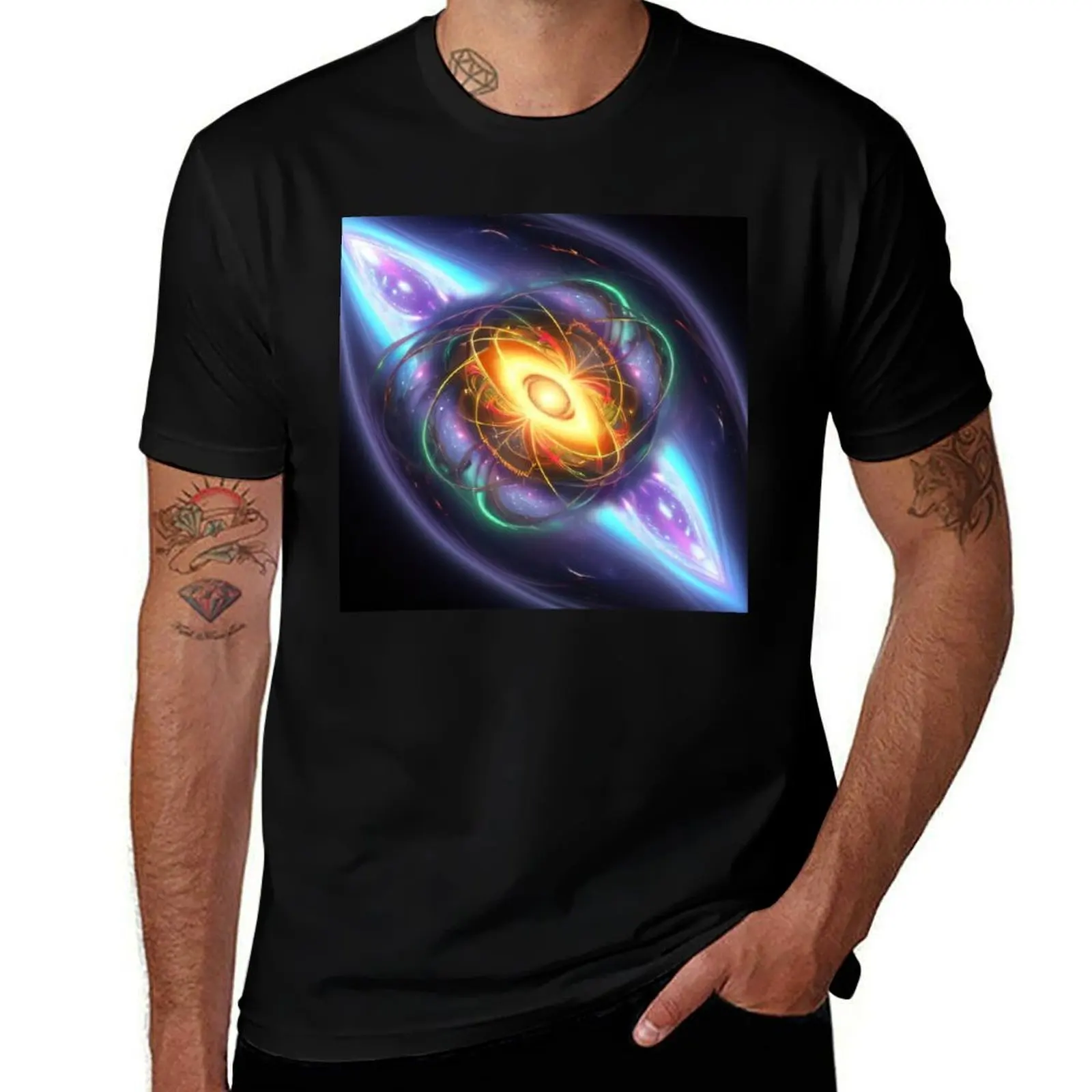 

Luminescent Cosmic Delights 001 T-Shirt T-shirts oversize anime shirt shirts graphic tees mens t shirt