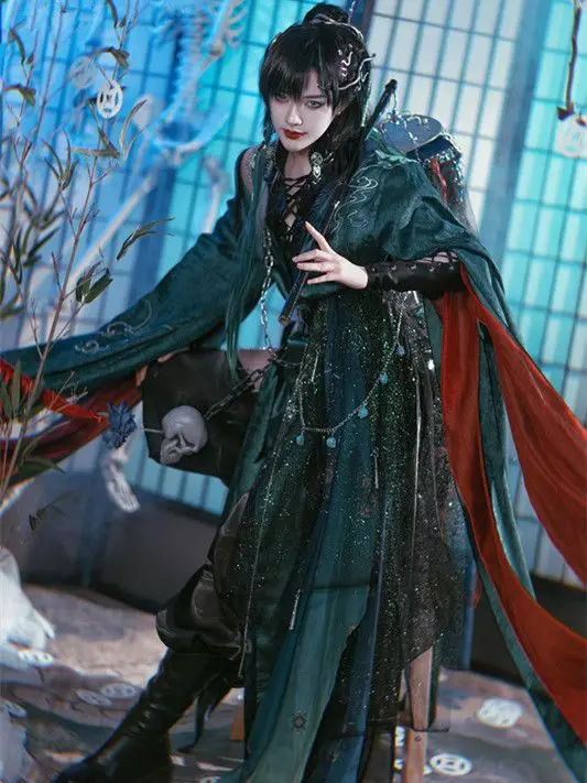 Qing Gui/Qi Rong COS suit/Tian Guan Fu/Xiao Jing Wang Qing Deng nocna wycieczka starożytny kombinezon