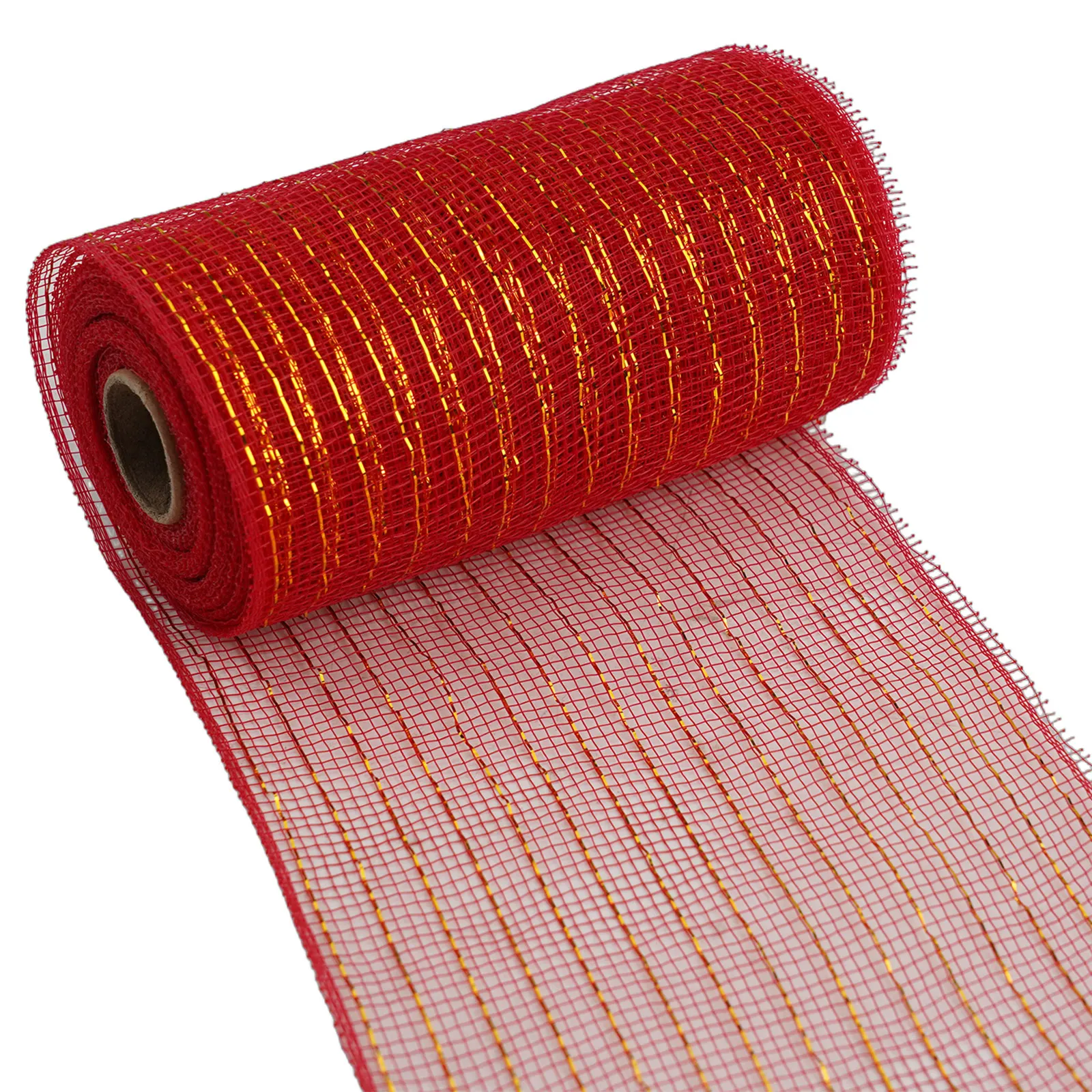 梱包ネット 10ヤード 15cm x 10ヤードのデコメッシュロールでクラフトを次のレベルへ 4つの魅惑的なカラー