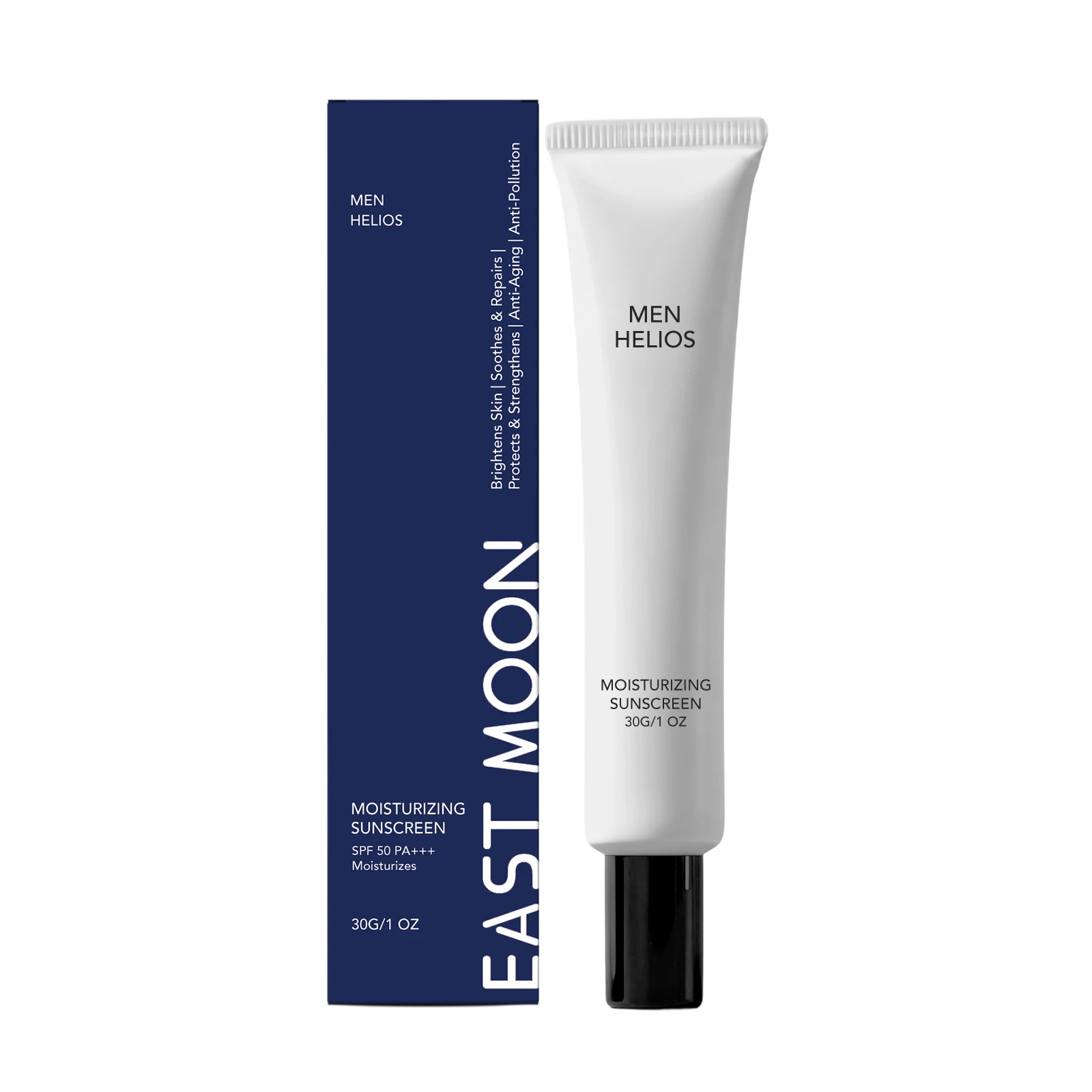 East Moon Man Moisturizing Sunscreen Cream Spf 50 UV Protection Lasting Soothes Repairs Brightens For Face Body Men Sunscreens