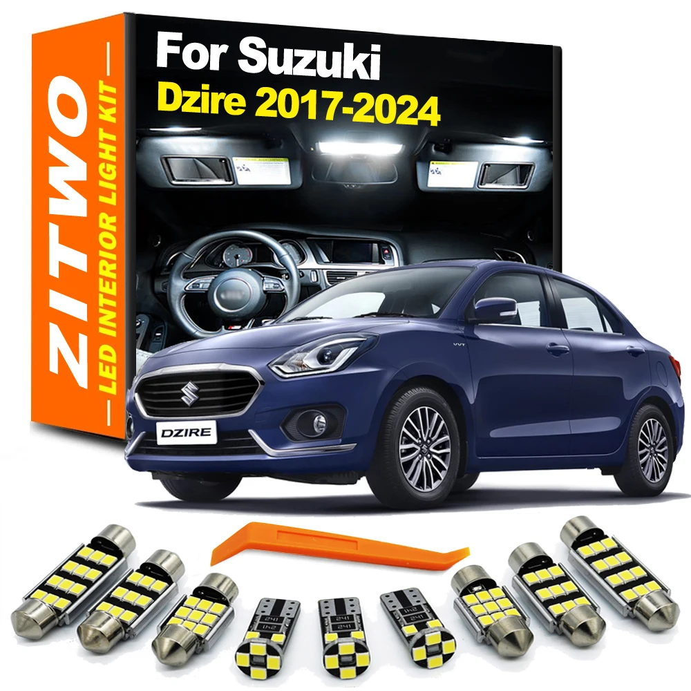 

10 шт., детская лампа для Suzuki Dzire 2017 2018 2019 2020 2021 2022 2023 2024