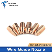 10pcs Laser Handheld Welding Wire Guide Nozzle Laser Wire Feed Nozzle M5 TIG For QILIN Ospri SUP WSX HANWEI HW970 Raytools