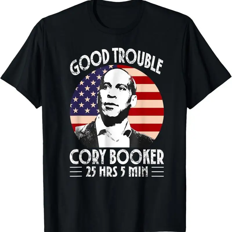 Забавная футболка Good Necessary Trouble Corey Booker, 25 часов и 5 минут, S 5XL