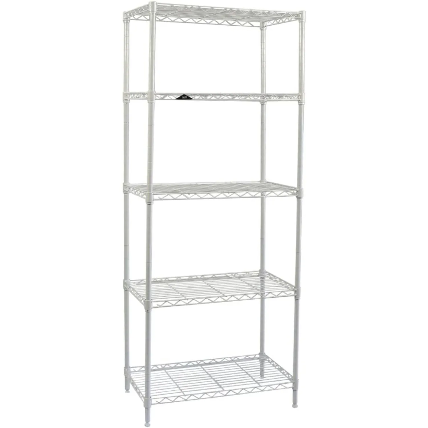 

White 5-Shelf Wire Shelving 24"x14"x60" (White) Kitchen Storage & Organization，Racks & Holders