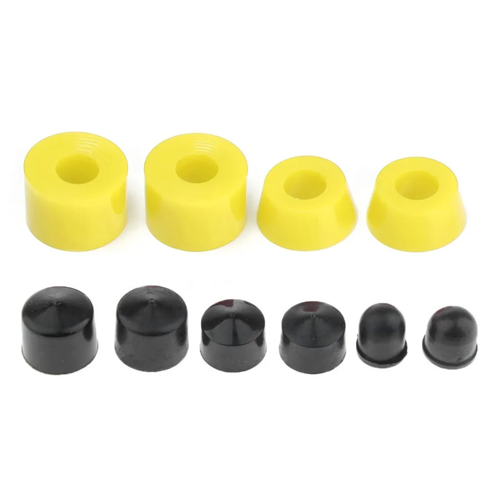 10 stücke PU-Material LKW-Rad Umbaus atz Buchsen abdeckung Set Unter leg scheiben Pivot Cups Stoßdämpfer für Skateboard hohe Flexibilität