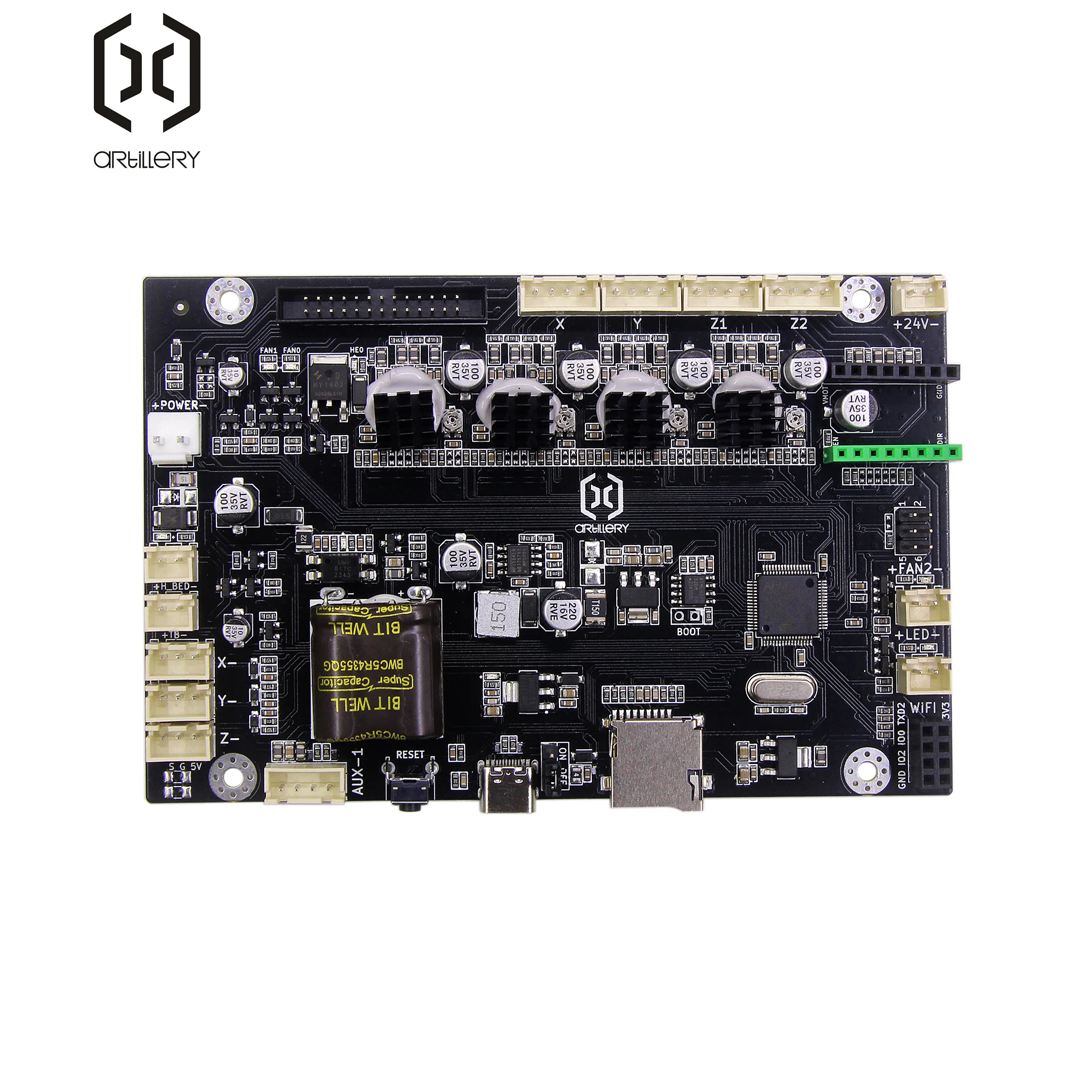 Imagem -01 - Motherboard Original para Artilharia Sidewinder Impressora 3d Silenciosa Usado X3plus Pro motherboard original para artilharia sidewinder impressora 3d silenciosa usado x3plus pro 01