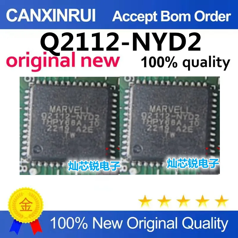 (5-100piezas)Q2112-NYD2; New original QFN48 Ethernet transceiver IC