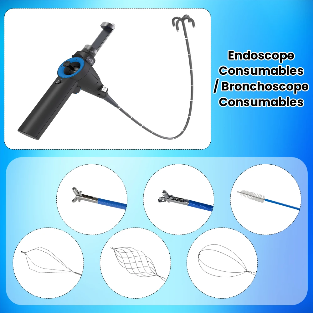 Endoscope Consumables Bronchoscope Consumables Various Types of Foreign Body Forceps Biopsy Forceps Cell Brush Mouth Bite Option