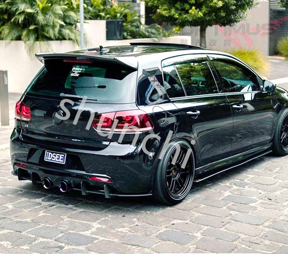 

car styling for Volkswagen VW Golf 6 MK6 VI GTI R20 2010-2013 Rear Roof Spoiler Lip Wings Spoiler ABS Rear Wing Lip Spoiler