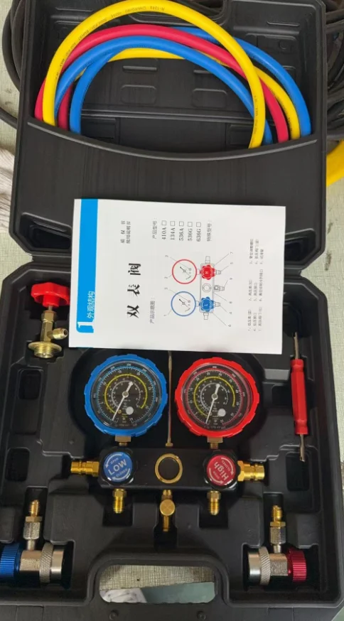 Air Conditioner Refrigeration Car R134, R410a, R22, R407c Manifold Gauge Set view 6