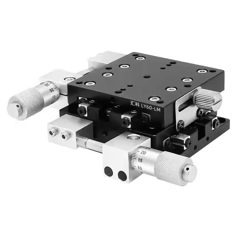 Manual XY Axis Displacement Platform Precision Cross Slide Table LY25/30/40/50/60/65/70/80 Hand Fine-tuning Moving Stage