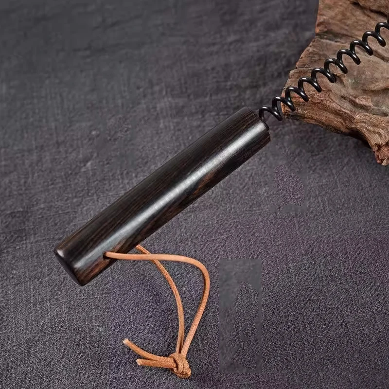 Purple Sandalwood Waist Massage, Pounding, Elastic Acupoint Tapping Stick, Outdoor Portable EDC Tool
