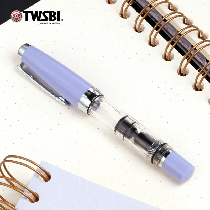 Limitowana edycja TWSBI Diamond 580 Mini Edition, lawendowo-fioletowy zestaw długopisów wiecznych w pudełku prezentowym, idealny prezent dla dziewczyn na wiosnę, do pisania i jako prezent biznesowy. — zdjęcie produktu 3