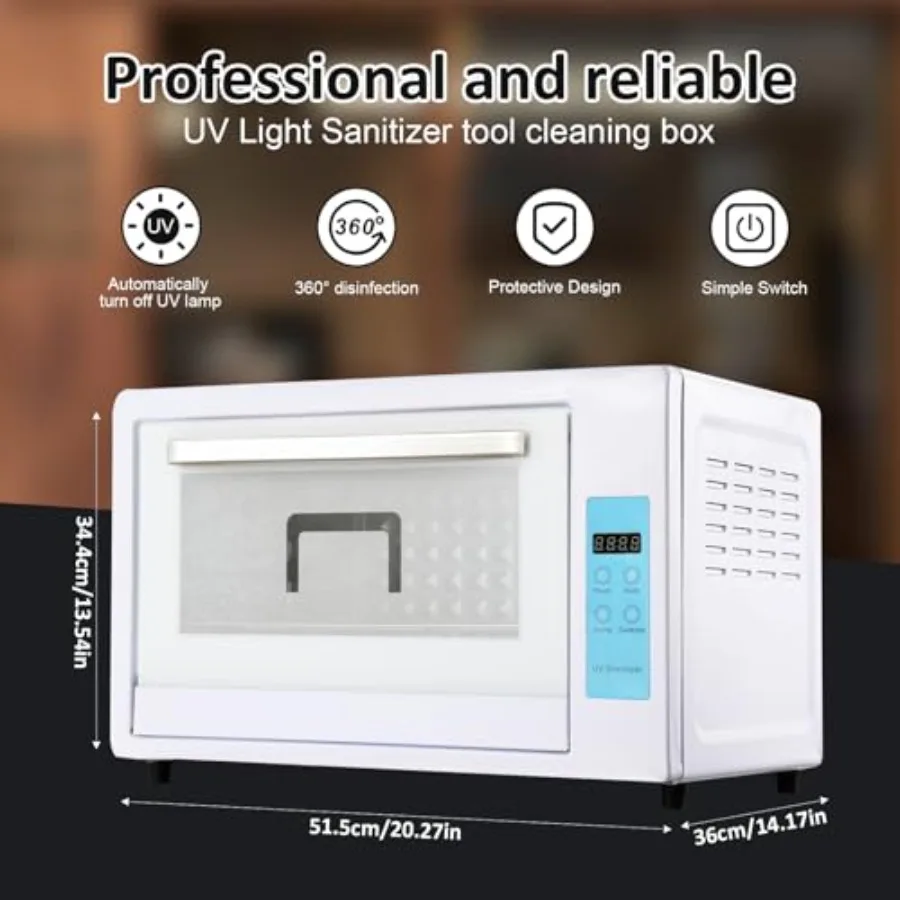 Scatola per la pulizia delle unghie Scatola per la pulizia dell'attrezzatura del salone da 48 litri Armadietto per la pulizia multifunzionale Forniture per barbiere per studio del salone di bellezza spa