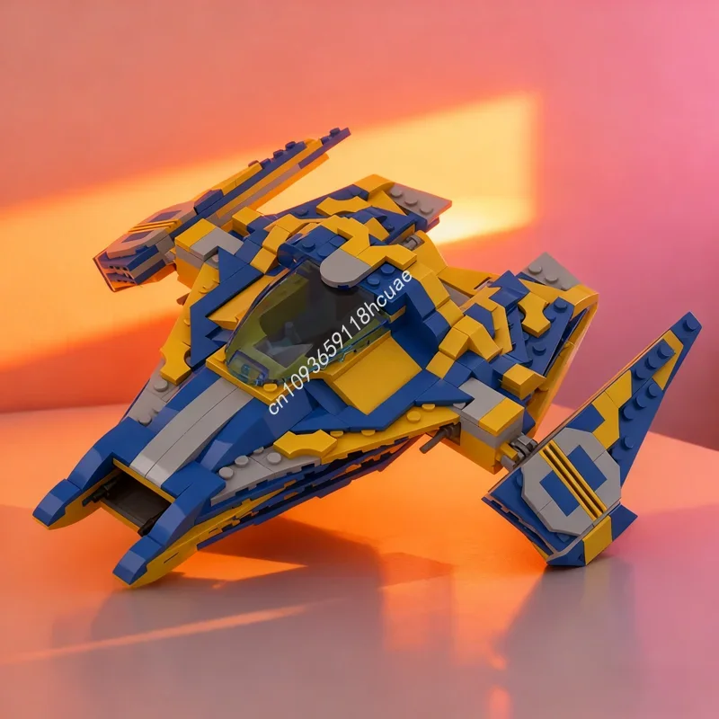 

405 деталей MOC Pyranha Beetle Star Battle: Конструктор-модель для сборки, развивающая игрушка, идея для творческого подарка на Рождество для детей