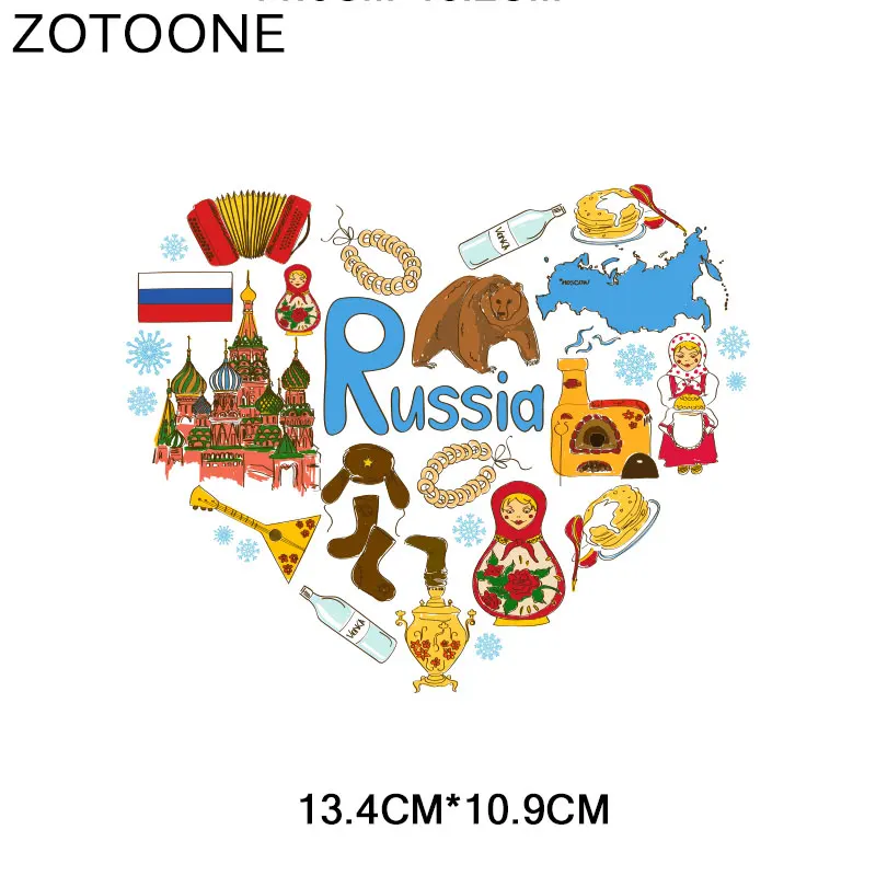 Cute Animal Flag Letter Boy Girl T-shirt naklejki Diy żelazko na transfery łatki Love Country naprasowanka na ubrania