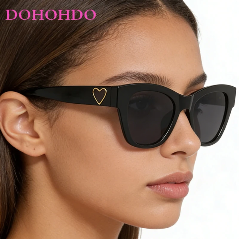 

Fashion Classic Heart Decorate Women Sunglasses Brand Designer Men Sun Glasses Summer Shades Traveling Driving Eyeglasses UV400