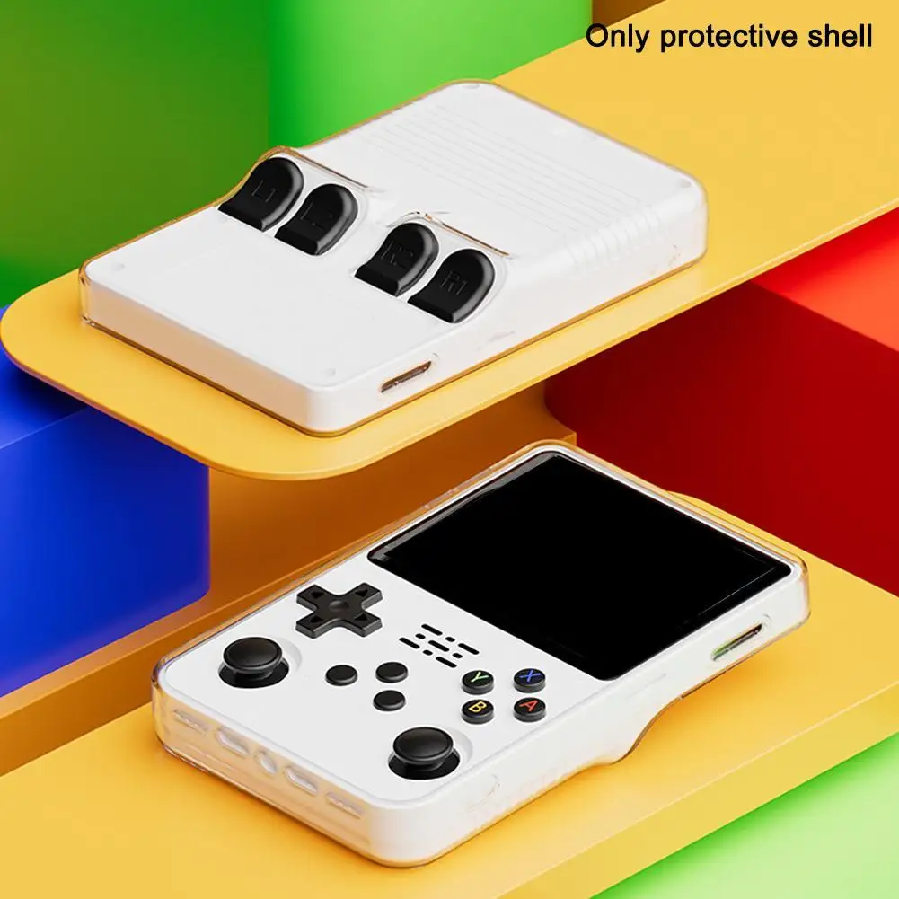 透明ハンドヘルドゲームコンソール保護カバーポータブル耐衝撃ケース TPU カバー R36S ハンドヘルドゲームコンソールグリップ