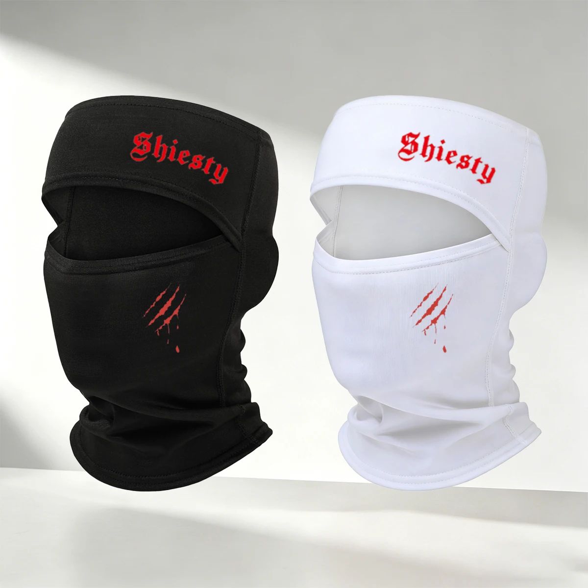 Breathable Mask-Balaclava Hat, Hollow Mask, Hood,Claw Pattern Print Design, Cycling Helmet Cover With High Elasticity,Windproof