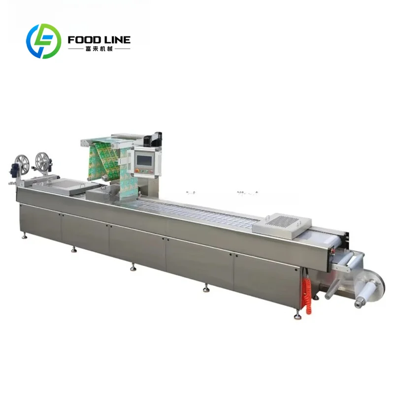 Customized Stretch Film Sealer Food Meat Seafood Industrial Products Fully Automatic Thermoforming Vacuum custom stickers
