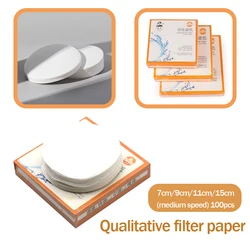 15cm 100pcs Filter Paper Chemical Analysis Industrial Oil Testing Filter Paper The Oil Filter Paper Lab Qualitative