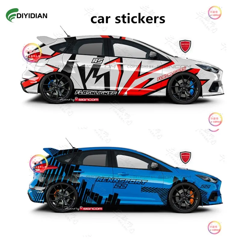 Car stickers FOR Ford Focus Fiesta body special exterior decoration custom sports racing decal accessories