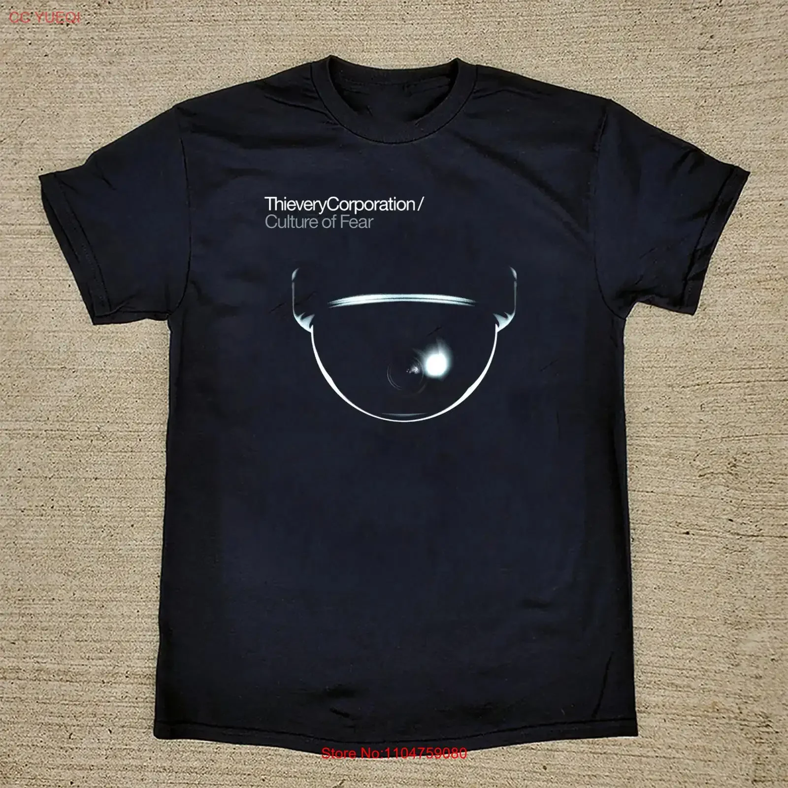 Camiseta Thievery Corporation Culture of Fear, color negro, todas las tallas S 5Xl AT71, vintage, lavada, versátil, unisex, cómoda