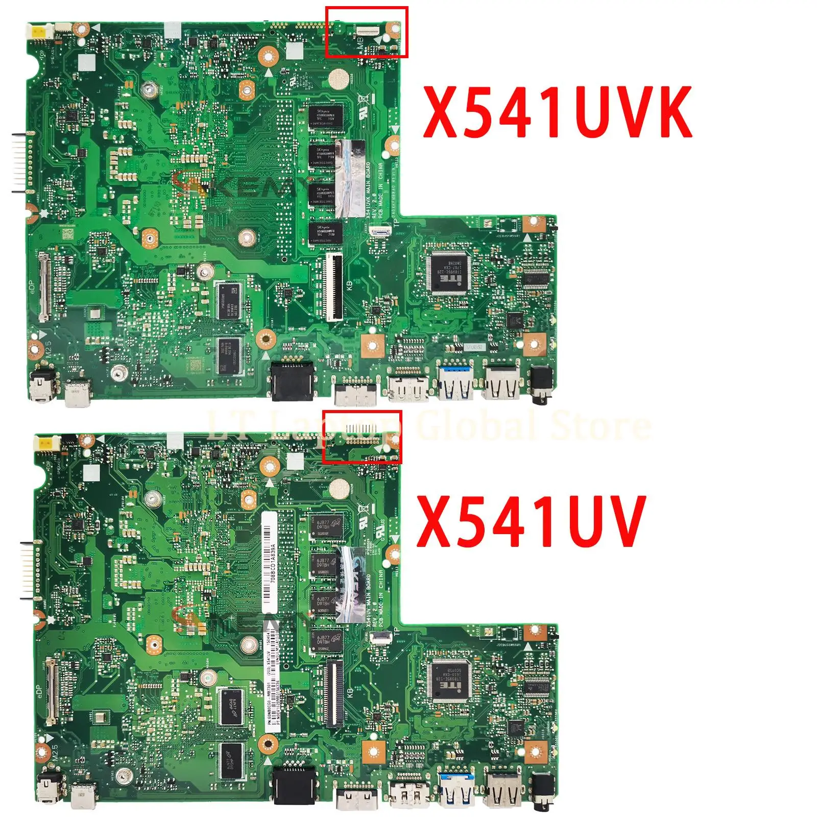 LT Laptop X541UV Motherboard For ASUS X541UJ X541UVK X541U F541U A541U Mainboard I3 I5 I7 CPU GT920M 4GB/8GB-RAM