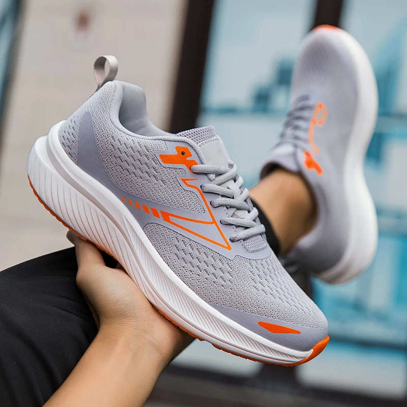 

Men Sports Shoes Ultra Light Mesh Breathable Rebound Outdoor Fitness Shoes Summer Running Non Slip Tennis Shoes for Men