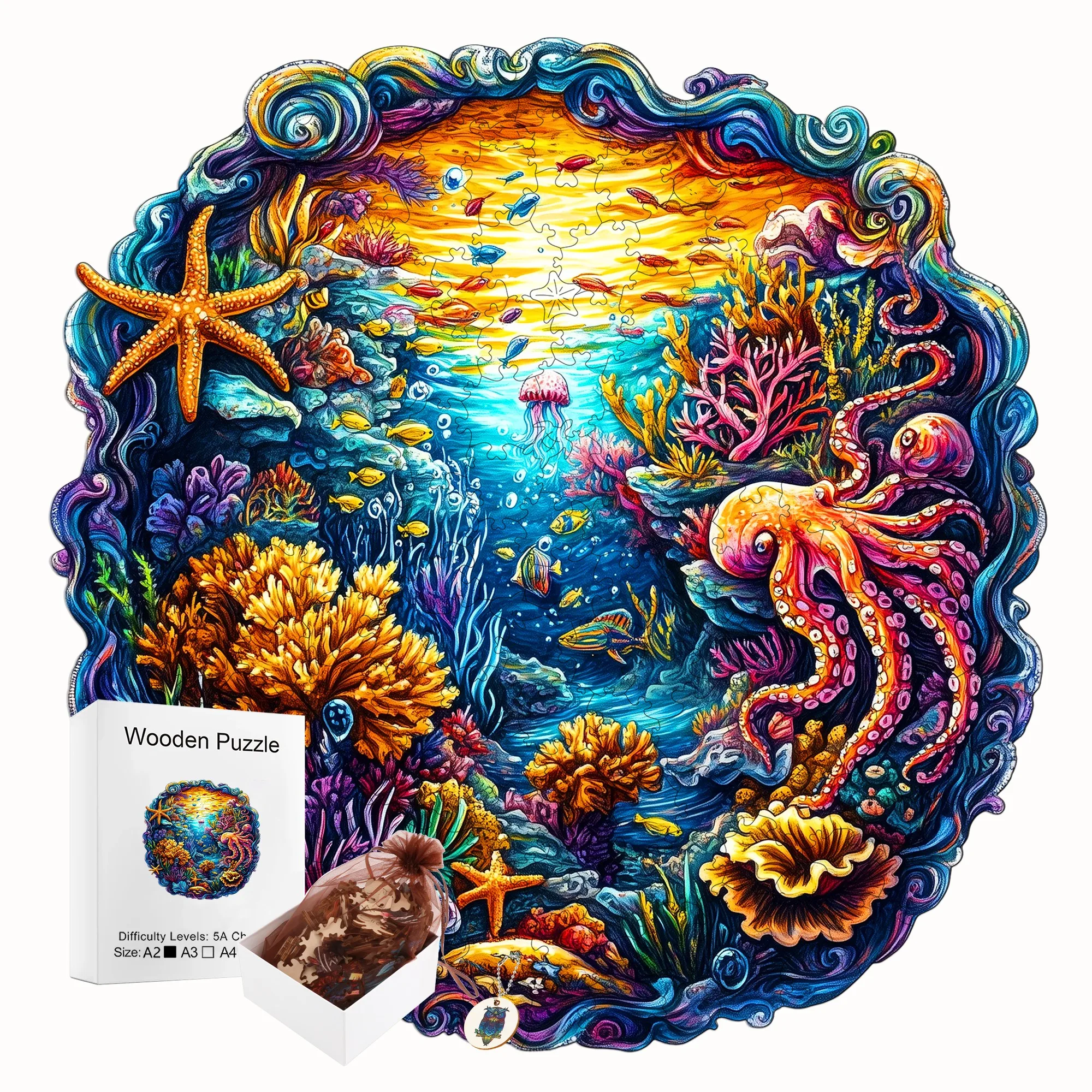 Fantasy Wooden Jigsaw Puzzle for Kids 3-6 Years