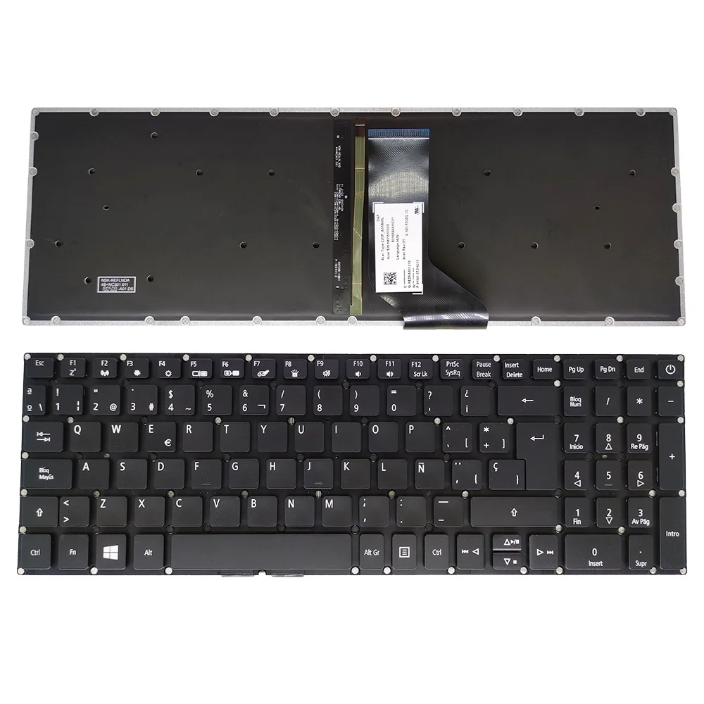 US PT-BR Brazil Spanish Backlit Keyboard for Acer Aspire 5 A515-51 A515-51G -32LL 515J 526Y -53F6 58VH teclado LV5P-A80B A80BWL