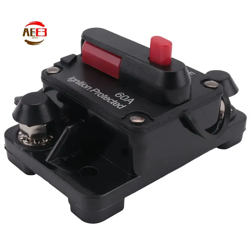 AEE3-Waterproof Circuit Breaker,With Manual Reset,12V-48V DC,For Car Marine Trolling Motors Boat Power Protect