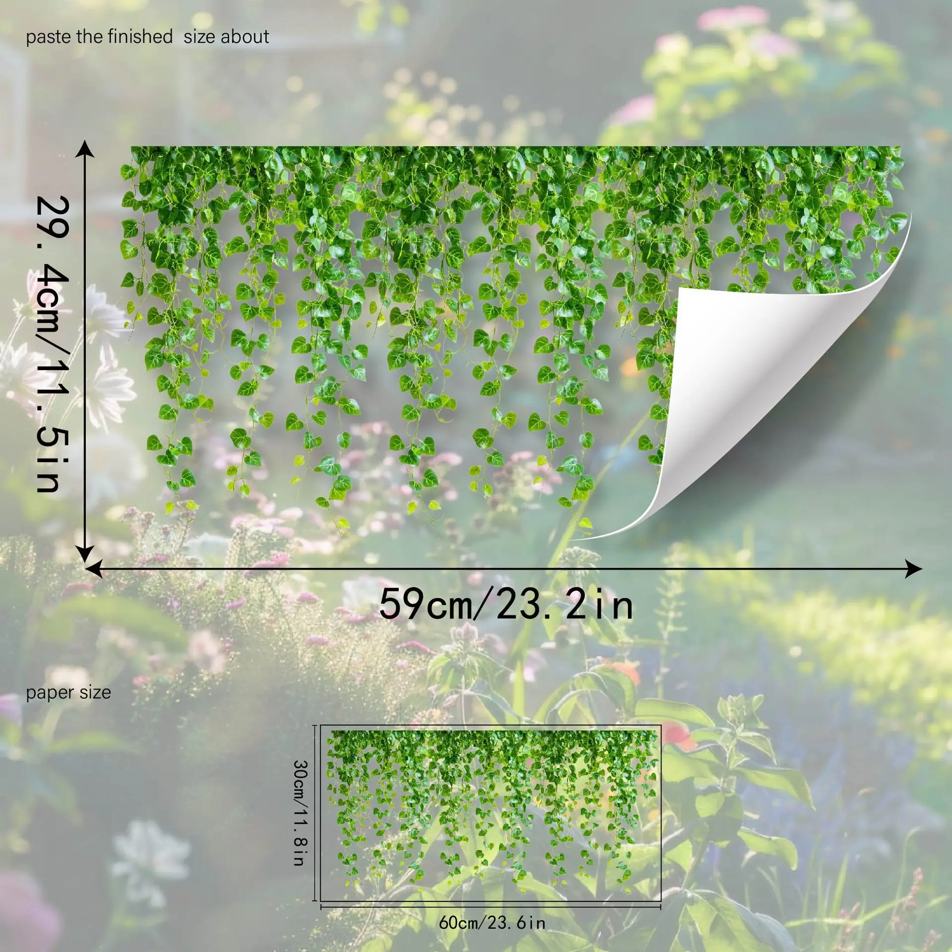 1Pc Creative Static Glass Stickers with Green Climbing Tiger Tengman Double-sided Printing Visible for Home Decorative Sticker