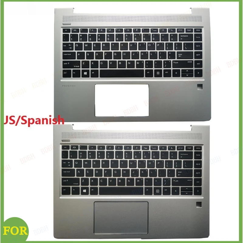 

NEW US/Spanish keyboard for HP Probook 440 G6 445 G6 440 G7 445 G7 Laptop Palmrest Upper Cover
