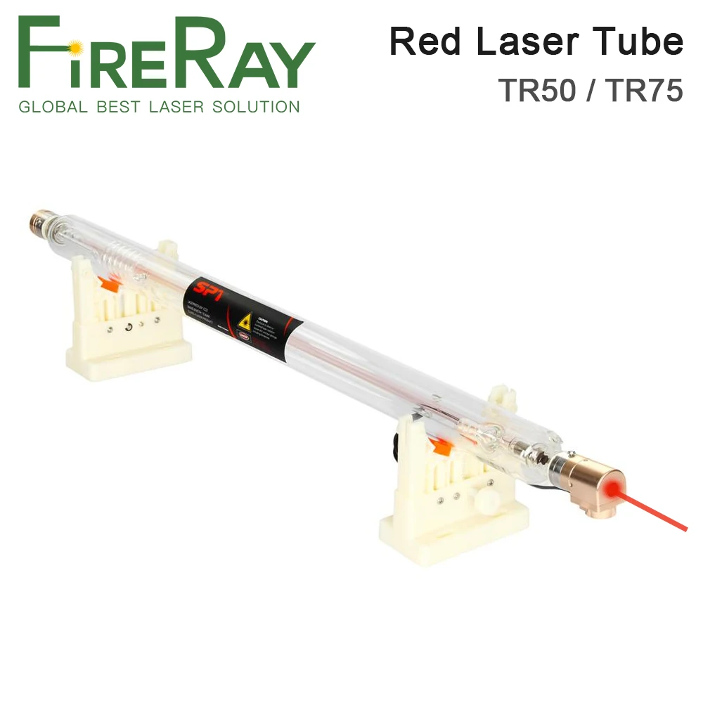 

FireRay CO2 Laser Tube 50w 75W Dia.50mm 80mm With Red Point Glass Tube for CO2 Laser Cutting and Engraving Machine