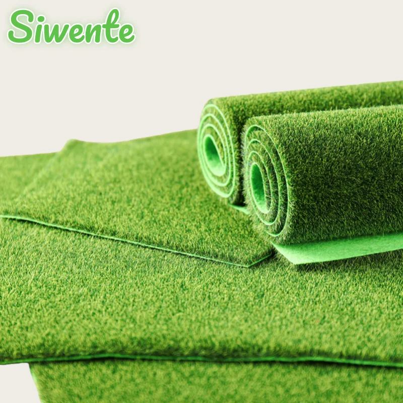 

Micro-landscape Aritificial Turf Realistic Lawn Pad Simulation Lawn 3mm Thickness Non-slip Synthetic Fake Grass Flocking Carpet
