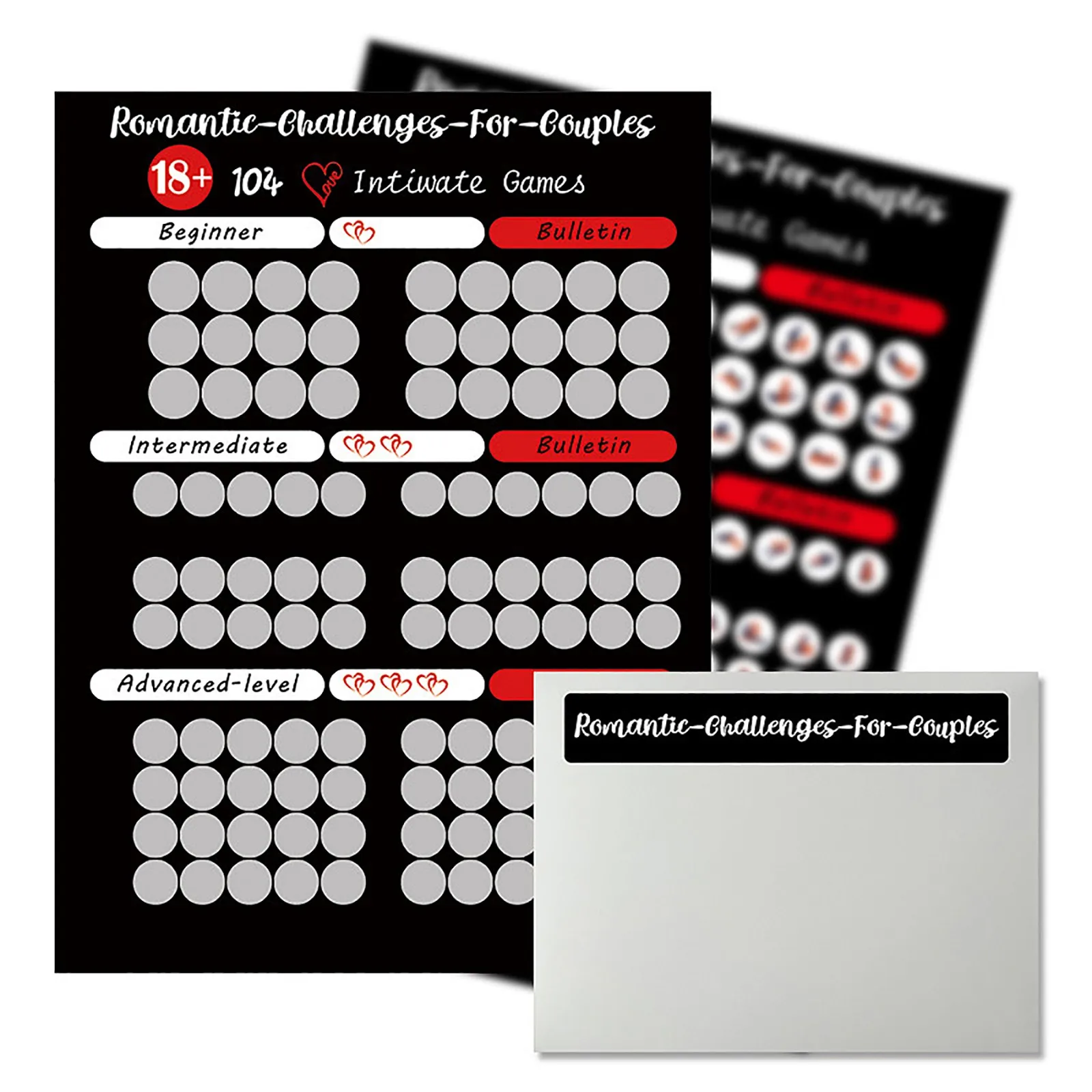 100 Dates Scratch Off Bucket List Poster Scratching Poster for Adventure Couple Date Night Gifts for Couples Valentine's Day