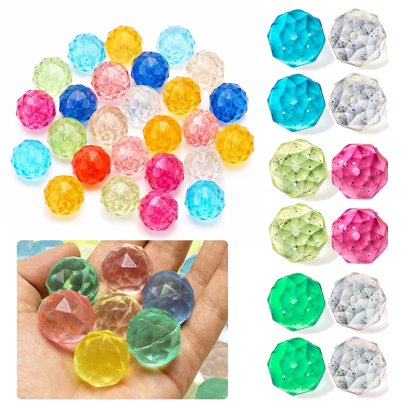 10/20PCS Colorful Bounce Ball Diamond Rubber Balls Elastic Ball Party Favors Classroom Reward Incentive Carnival Games Prize ZYF