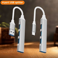 4 Port USB Type C 3.0 Hub USB Hub Type C Dock Multi Splitter Adapter OTG Type C HUB for Smartphone Android Phone Tablet