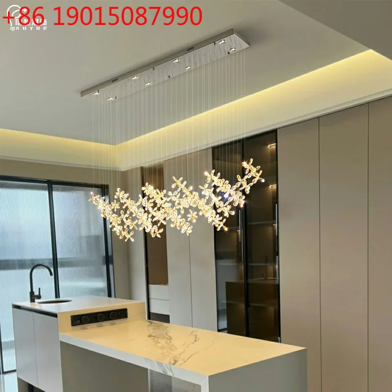 

Индивидуальная хрустальная цветочная люстра, ресторанный светильник, роскошное итальянское искусство, бар, островная лампа, стойка регистрации, творчество