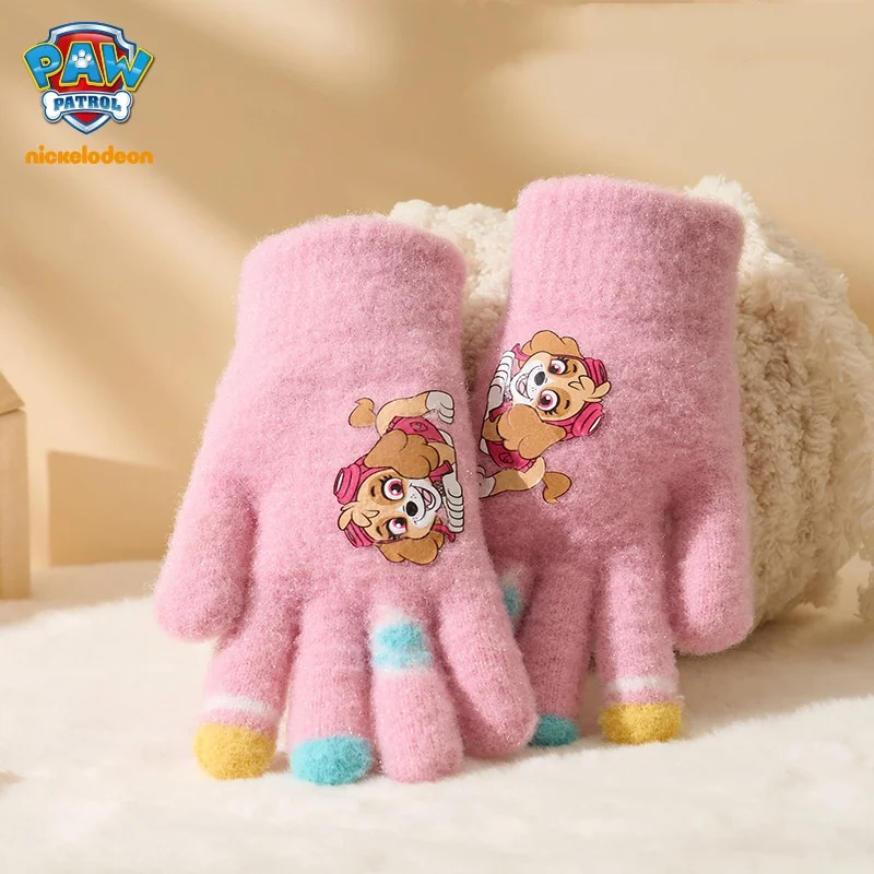 Paw Patrol Winter Gloves for Kid Keep Warm Glove Marshall Skye Everest Chase Non Slip Breathable Mitten Boy Girl Christmas Gift