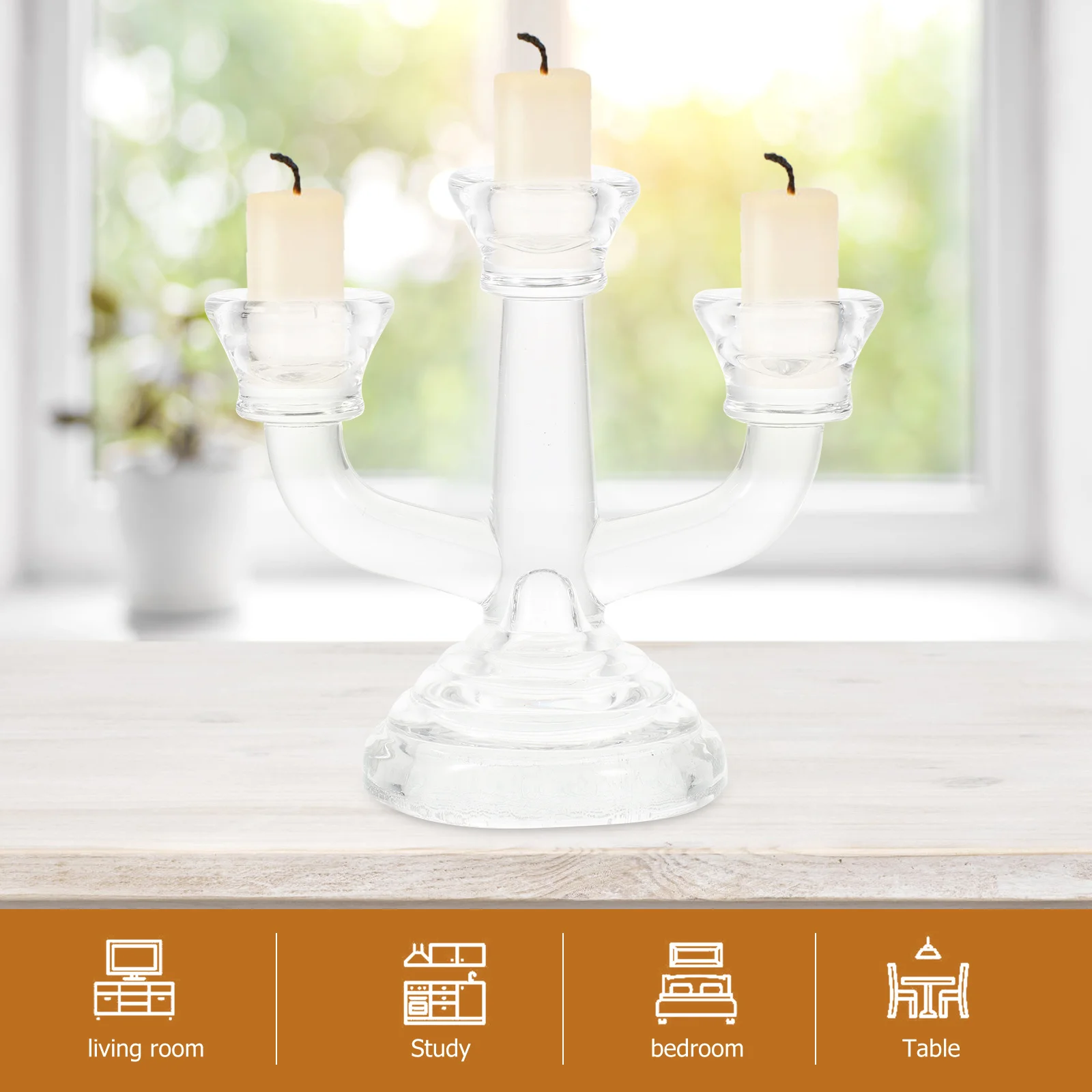 

Candlestick Holders Glass Candlesticks Candelabra Decorative Stand Candleholder