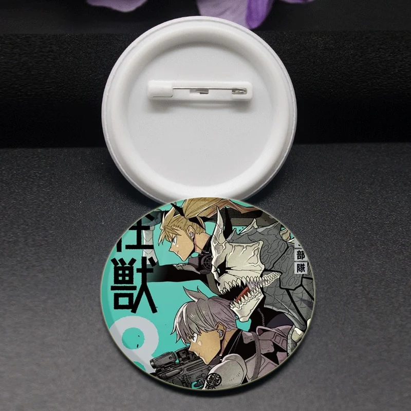 Kaiwa No. 8 bros buatan tangan, Bros Kafuka Reno 32/44/58mm untuk pakaian kerah pin Lapel, hadiah Aksesori ransel