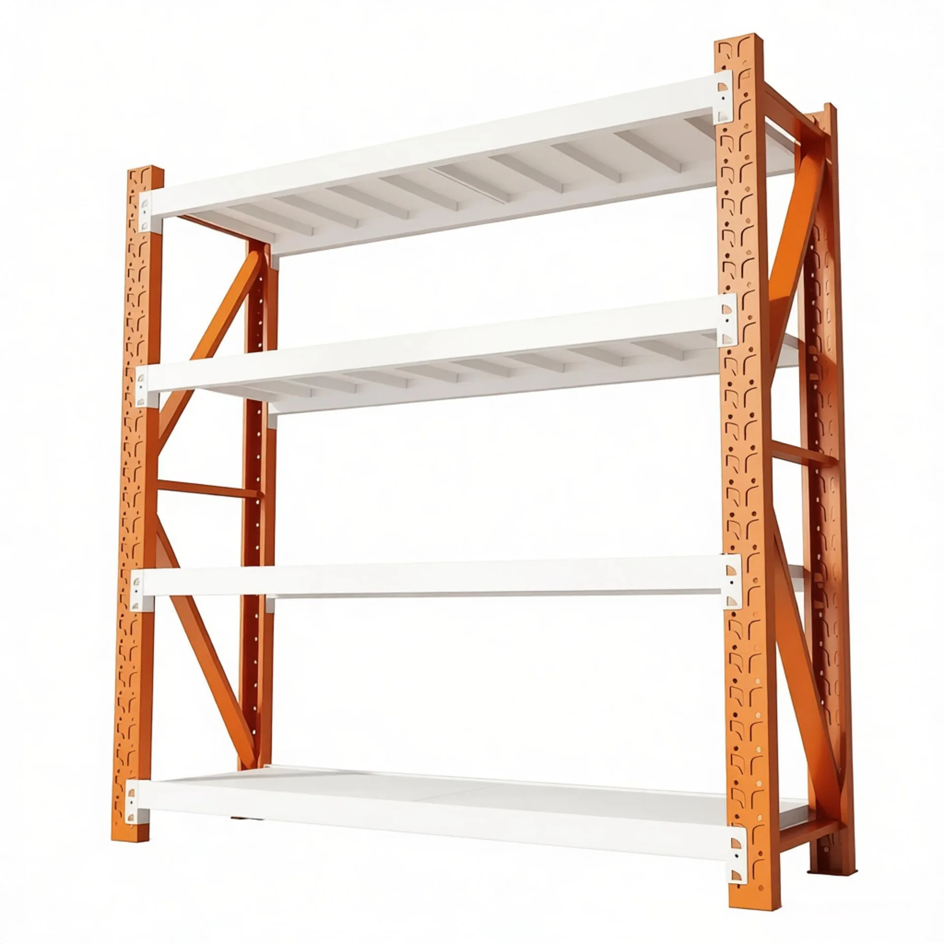 Factory Direct 2026 Storage shelves Household multi-layer Warehouse storage Supermarket express Heavy duty wall iron Display