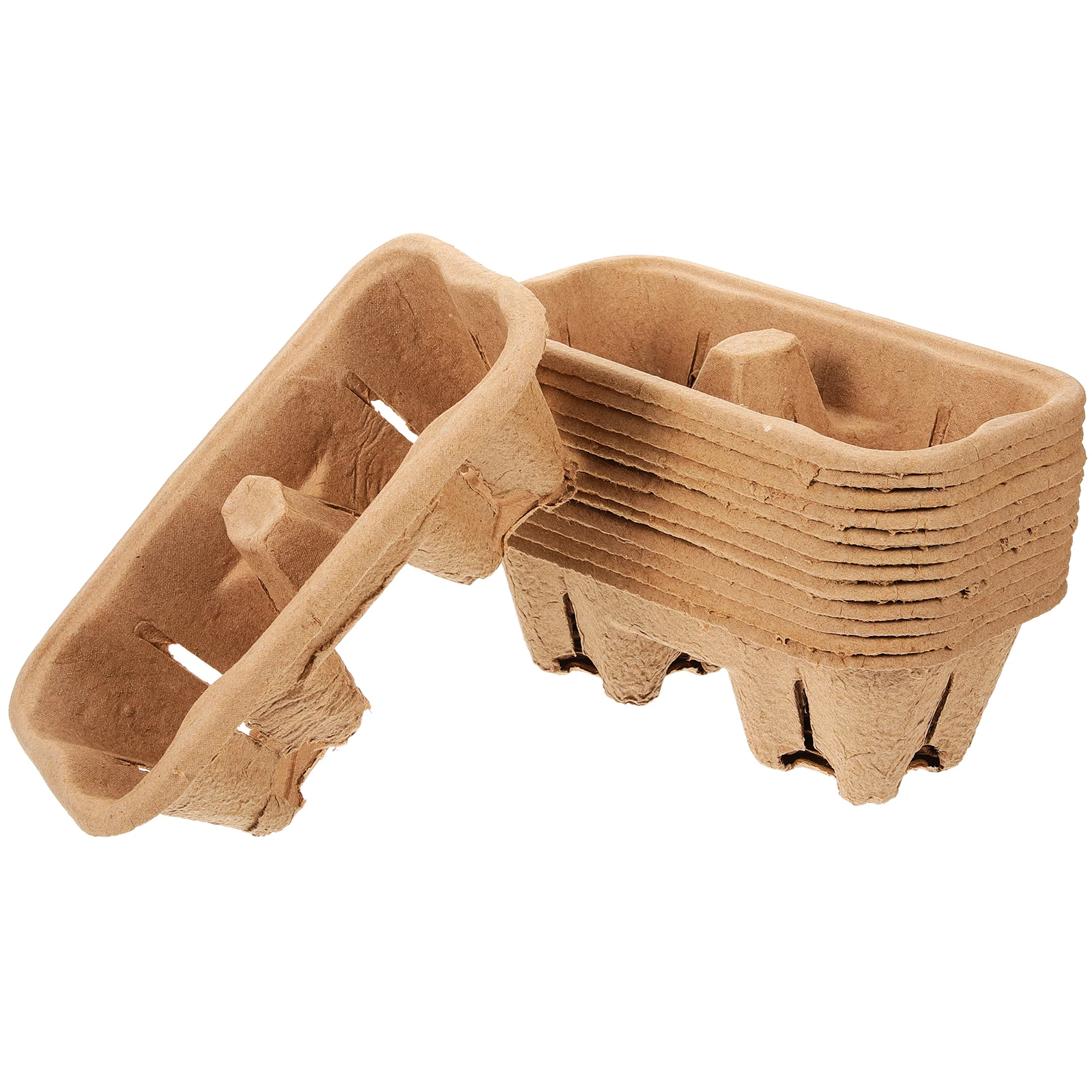 

50pcs Coffee Coaster Paper Drink Holder Tray Strong Stackable Non Tip Over Drink Carrier Tray Suitable Beverages